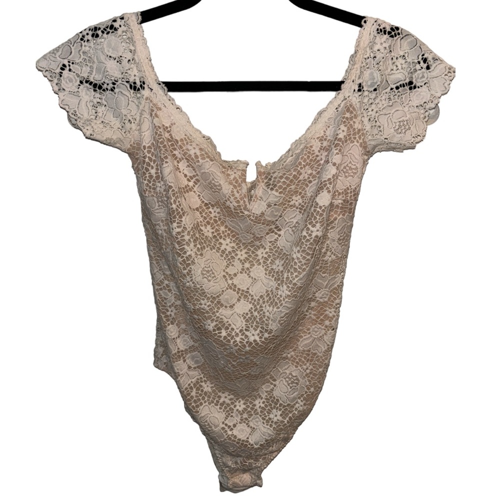 Victoria’s Secret Floral Lace Bodysuit/Teddy Lingerie